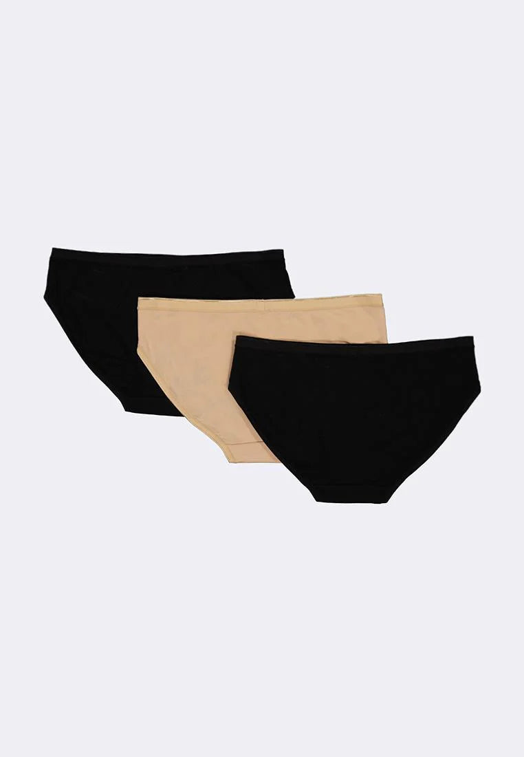 Women's 3-in-1 Pack Mid-Rise Bikini