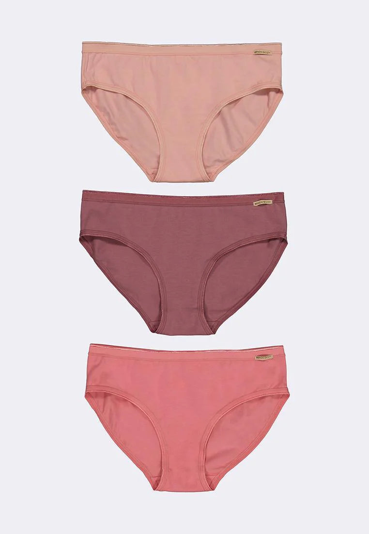 Women's 3-in-1 Pack Mid-Rise Bikini