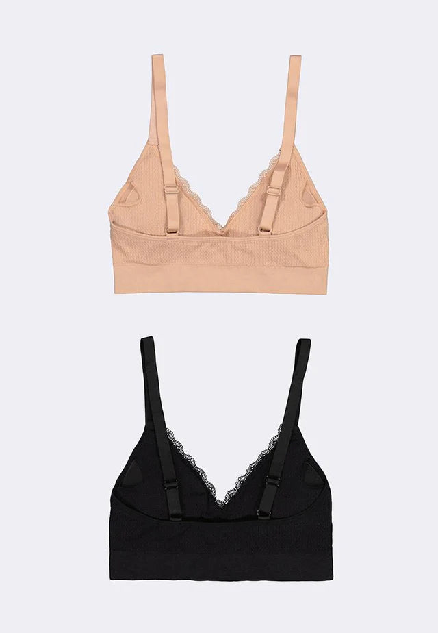 Bench Women's 2-in-1 Pack Seamless V-Neck Bralette