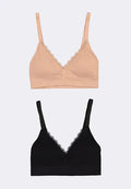 Bench Women's 2-in-1 Pack Seamless V-Neck Bralette